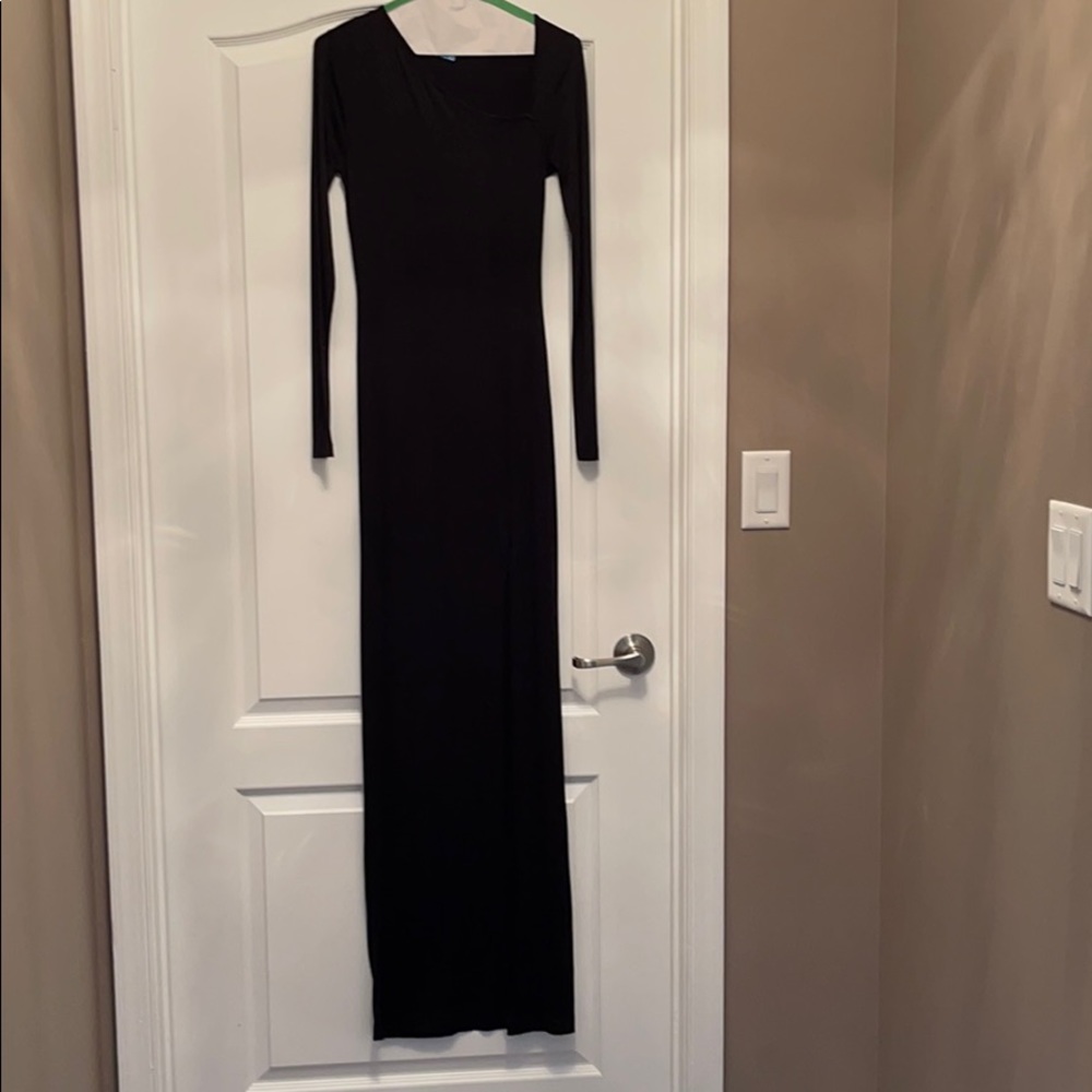 Long black gown